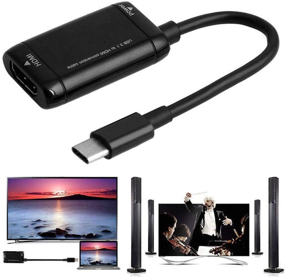 Cable adaptador de conversión USB tipo C a 4k HDMI para